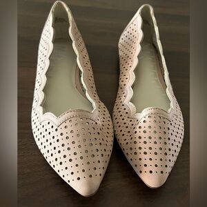 Women’s Tan MIA Size 8.5 Scalloped Flat Slip On Shoes